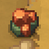A copper ore deposit in the world being highlighted by the player's cursor in Romestead, ready to be mined with a pickaxe