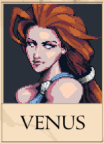 Venus portrait in Romestead, red-haired woman